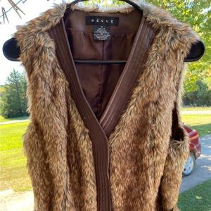 Womens Faux Fur Winter Vest